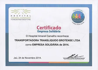 Certificado Amaral Carvalho